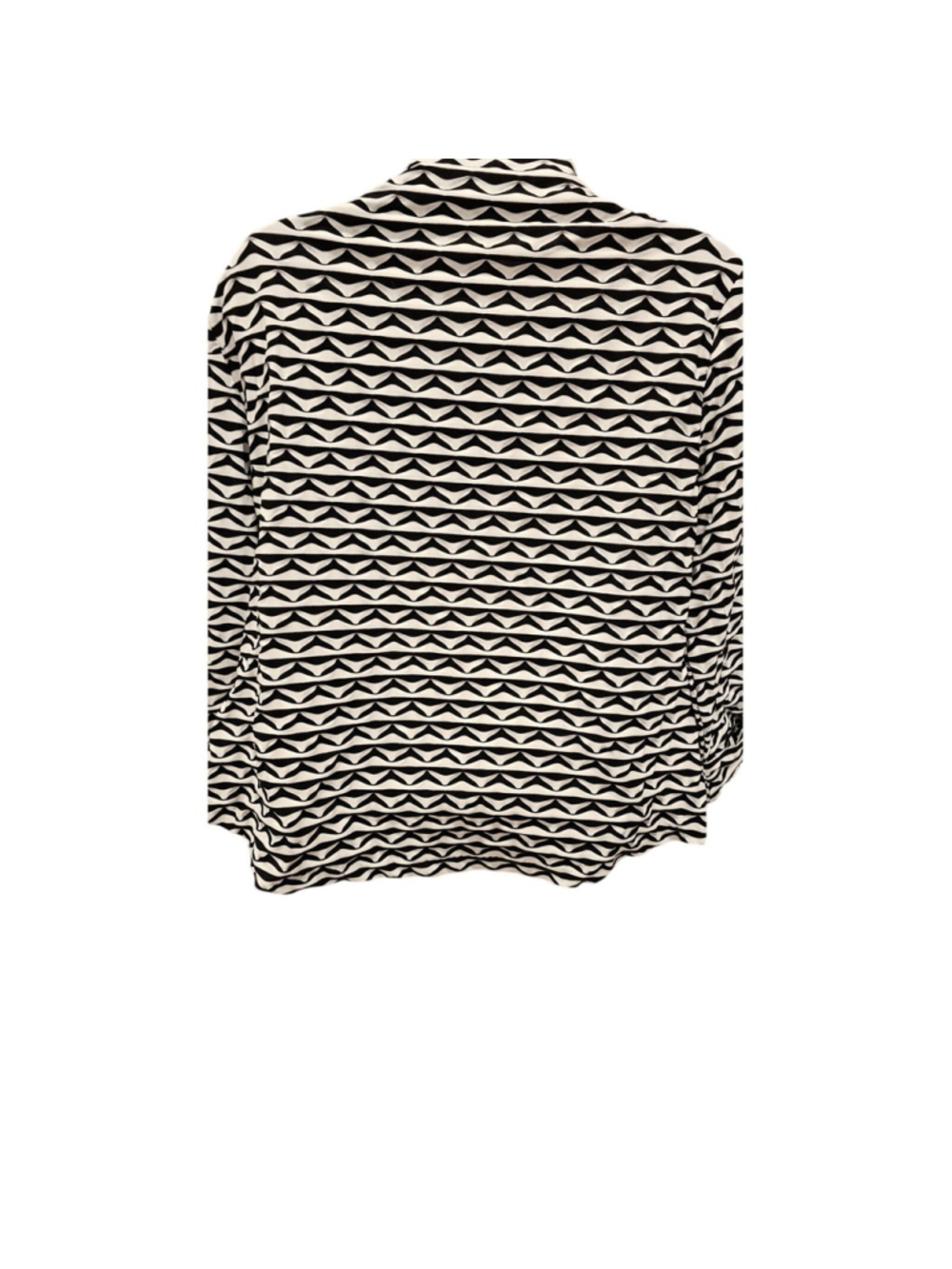 Multiples geometric stretch scuba knit psychedelic button front cardigan small - Picture 3 of 7